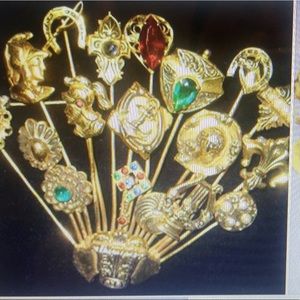 LARGE FABULOUS VINTAGE STICKPIN BROUCHE